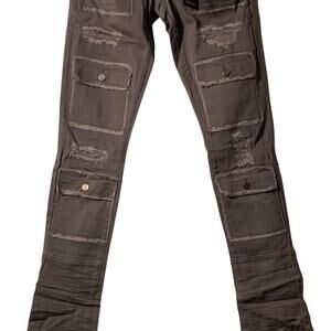 Doctrine Superstack Grey Mens Jeans Size 38